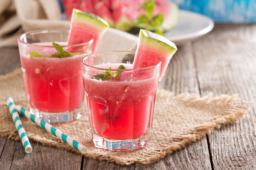 Delicious fruity drink for July 4th.