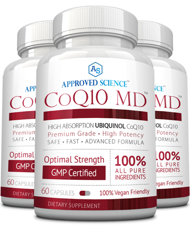 Approved Science CoQ10 MD: CoQ10 with BioPerine.