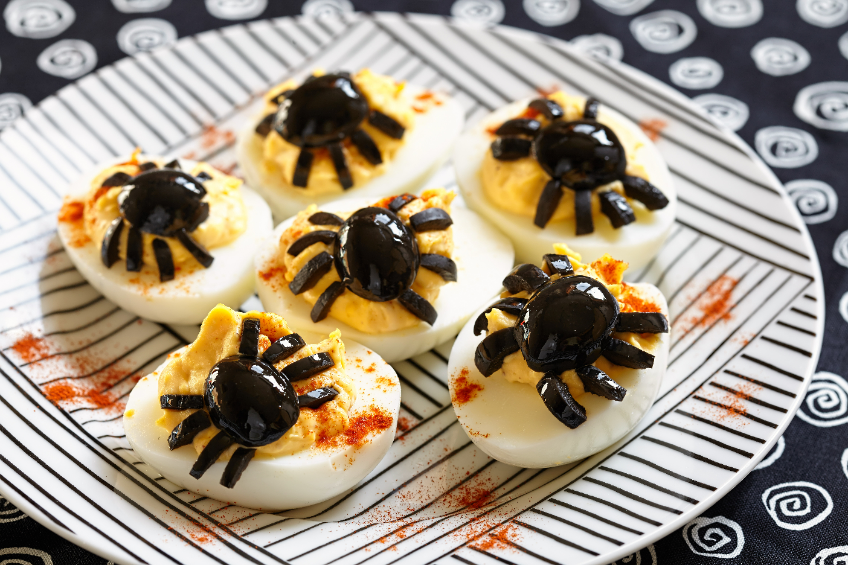 Keto Halloween recipes: Deviled eggs 