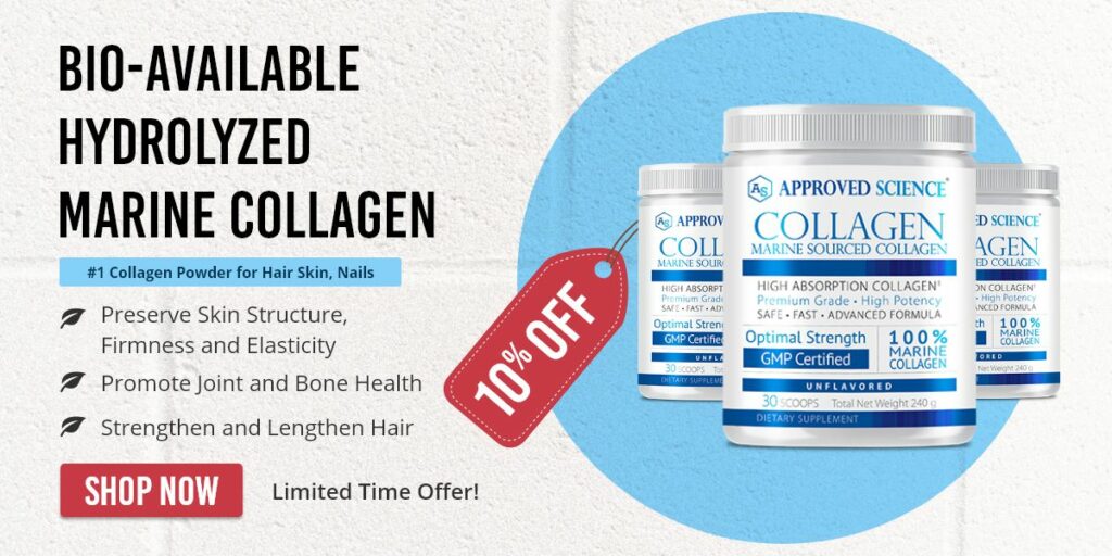 Buy Approved Science® Collagen Powder with a 10% off coupon!