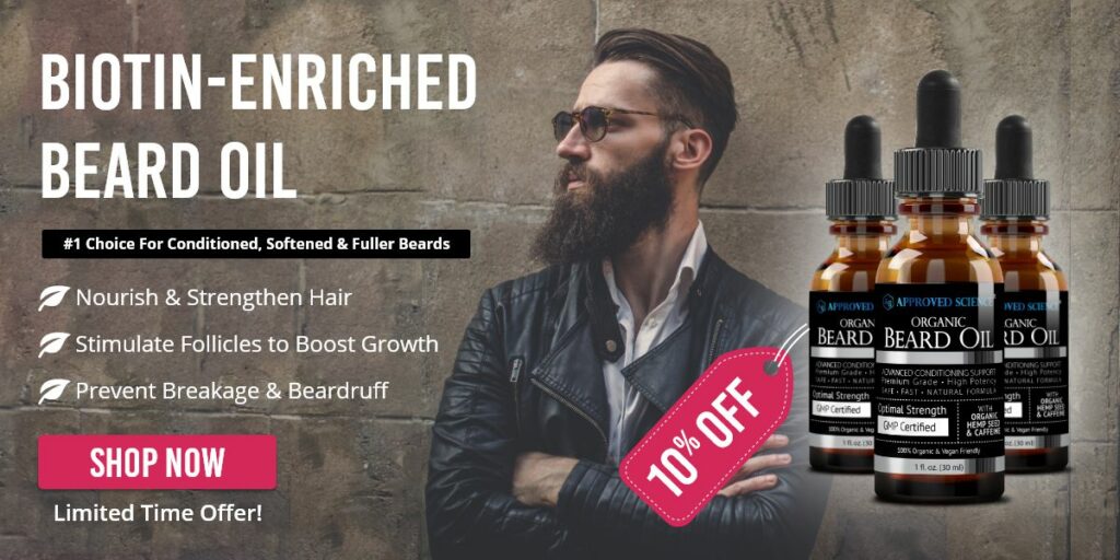 How to stop beard itch with Approved Science® Beard Oil! Now with 10% off!