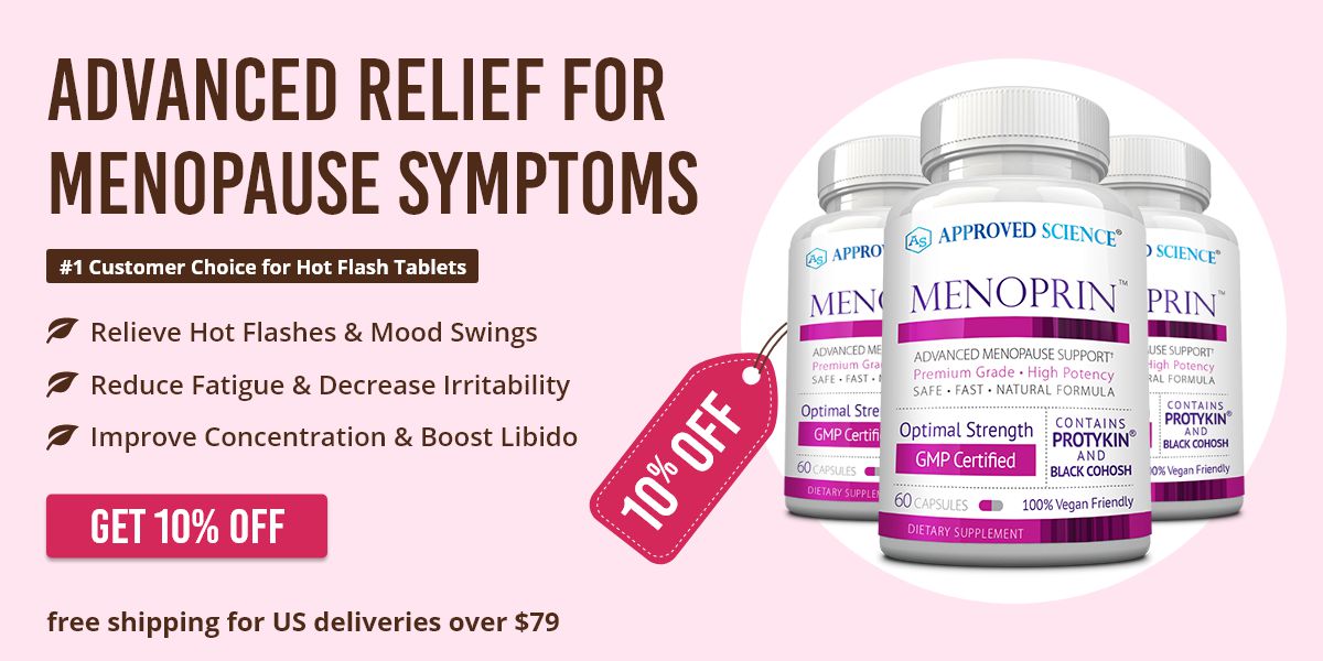 Hot Flash Tablets Fight Menopause Symptoms With Menoprin™
