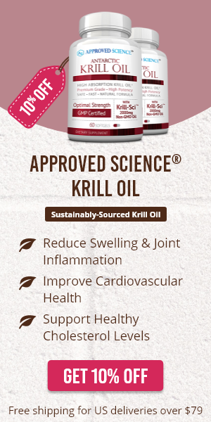 10% off Approved Science® Krill Oil