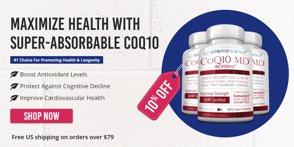 10% off Approved Science® CoQ10 MD™