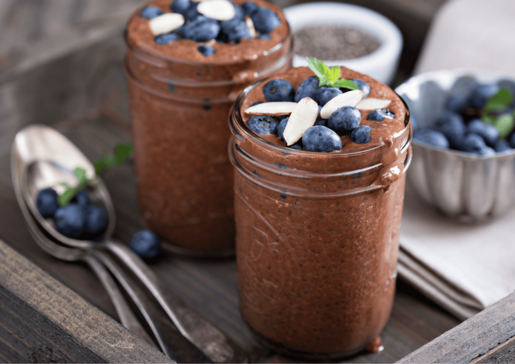 Chocolate chia seed pudding