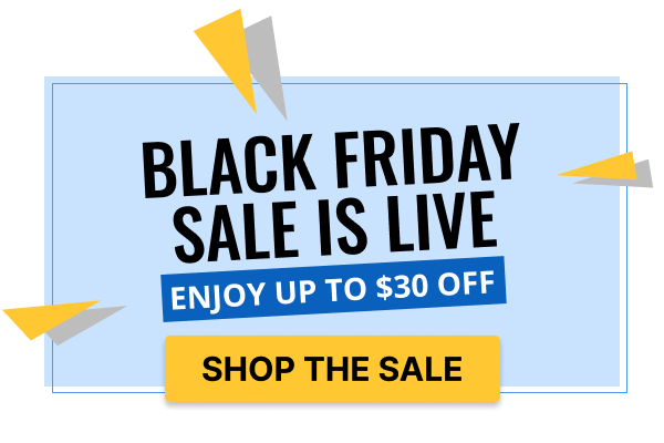 Black Friday sale is live now! Enjoy up to !