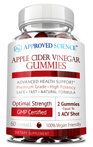 Approved Science® ACV Gummies ingredients bottle