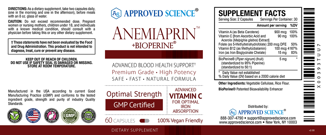 Anemiaprin™ Supplement Facts