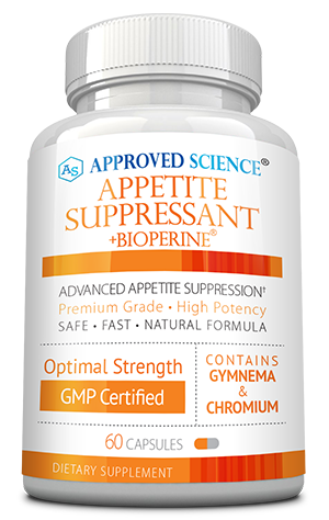 Approved Science® Appetite Suppressant ingredients bottle