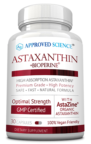 Approved Science® Astaxanthin ingredients bottle