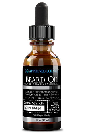 Approved Science® Beard Oil ingredients bottle