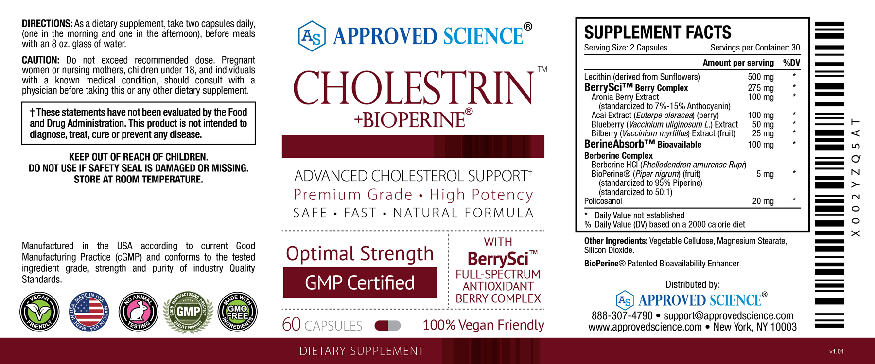 Cholestrin™ Supplement Facts