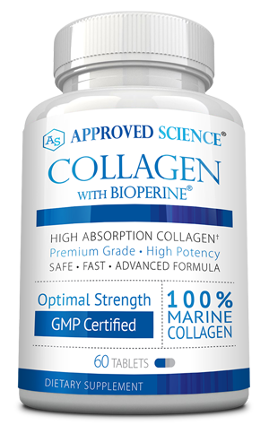 Approved Science® Collagen ingredients bottle