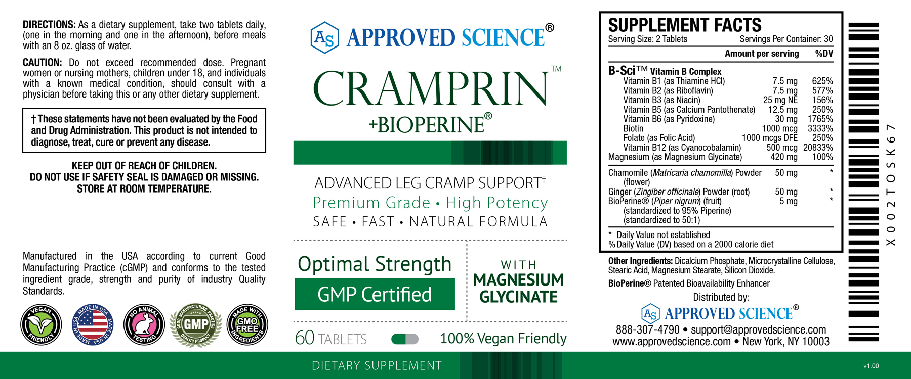 Cramprin™ Supplement Facts