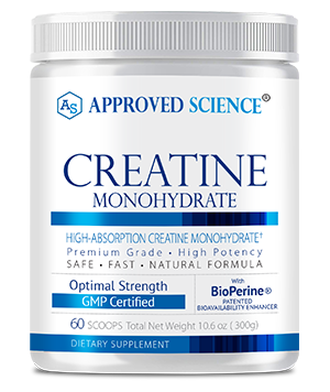 Approved Science Creatine ingredients bottle