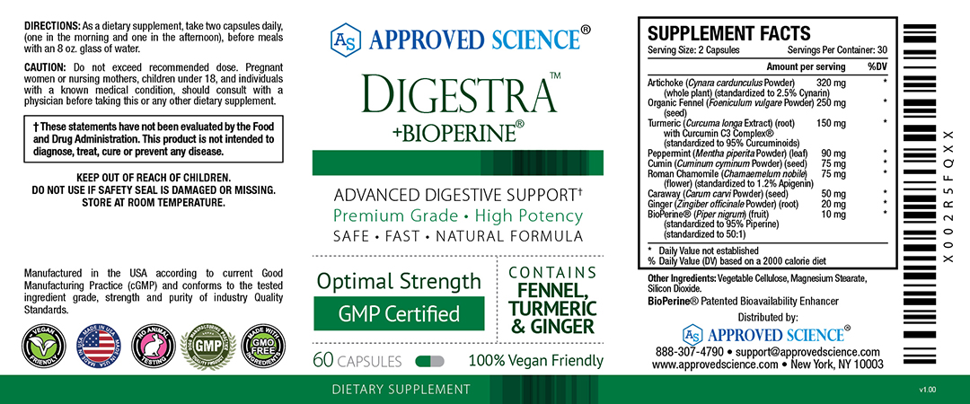 Digestra™ Supplement Facts