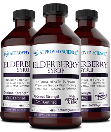 Approved Science® Elderberry Syrup Bottle