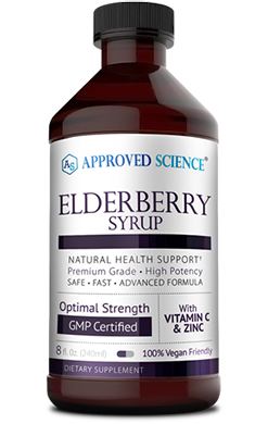 Approved Science® Elderberry Syrup Risk Free Bottle