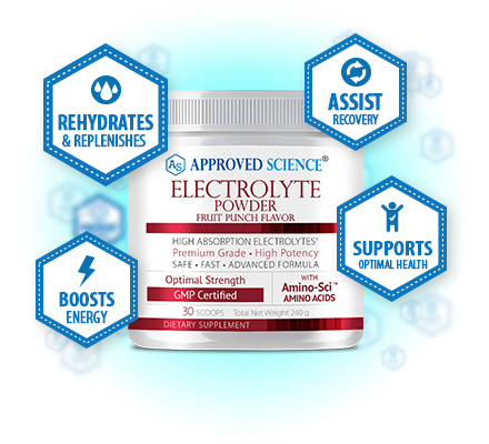 Approved Science® Electrolyte Powder Bottle Plus