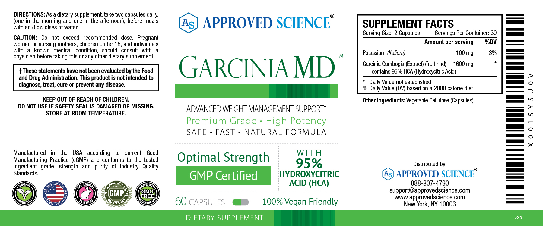 Garcinia MD™ Supplement Facts