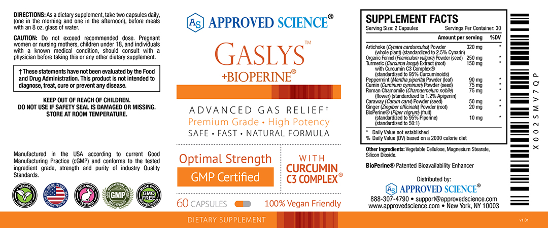 Gaslys™ Supplement Facts
