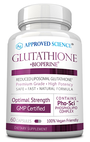 Approved Science® Glutathione ingredients bottle