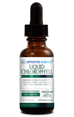 Approved Science® Liquid Chlorophyll ingredients bottle
