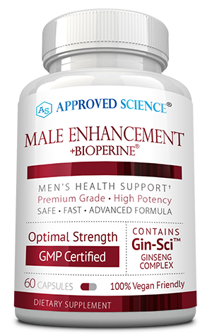 Approved Science® Male Enhancement ingredients bottle