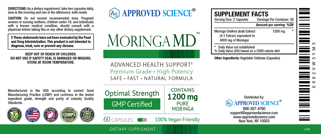 Moringa MD Supplement Facts