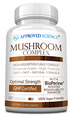 Approved Science® Mushroom Complex ingredients bottle