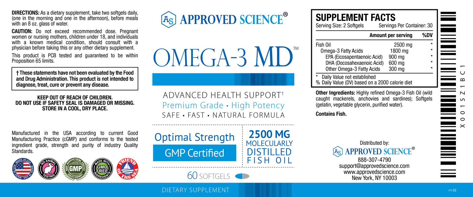 Omega-3 MD™ Supplement Facts