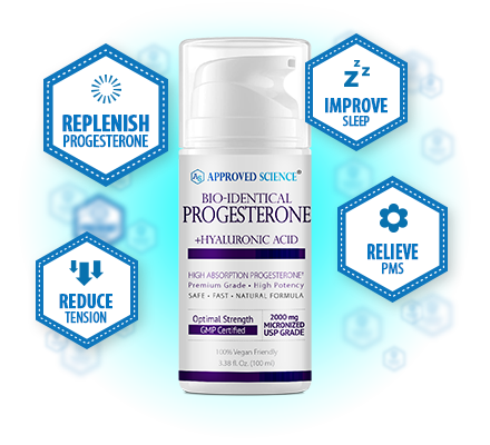 Approved Science® Progesterone Cream Bottle Plus