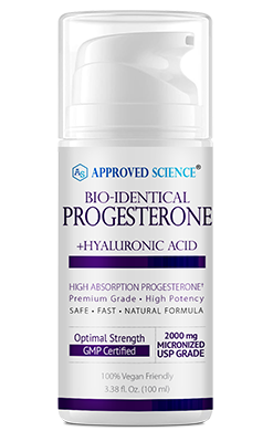 Approved Science® Progesterone Cream Risk Free Bottle