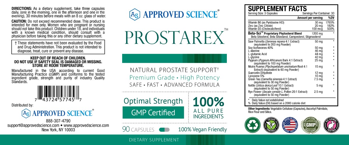 Prostarex™ Supplement Facts