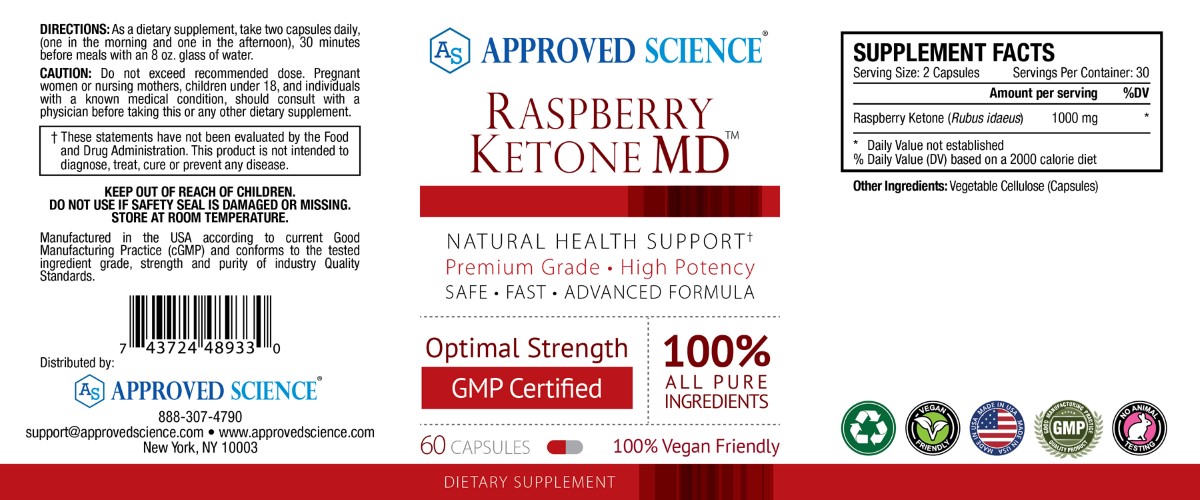 Raspberry Ketone MD™ Supplement Facts