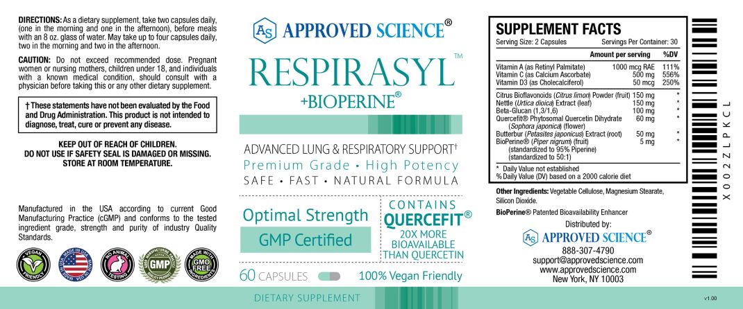 Respirasyl™ Supplement Facts