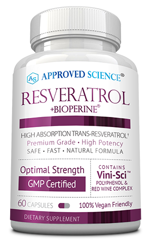 Approved Science® Resveratrol ingredients bottle