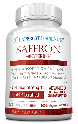 Approved Science® Saffron ingredients bottle
