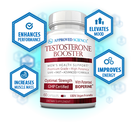 Approved Science® Testosterone Booster Bottle Plus