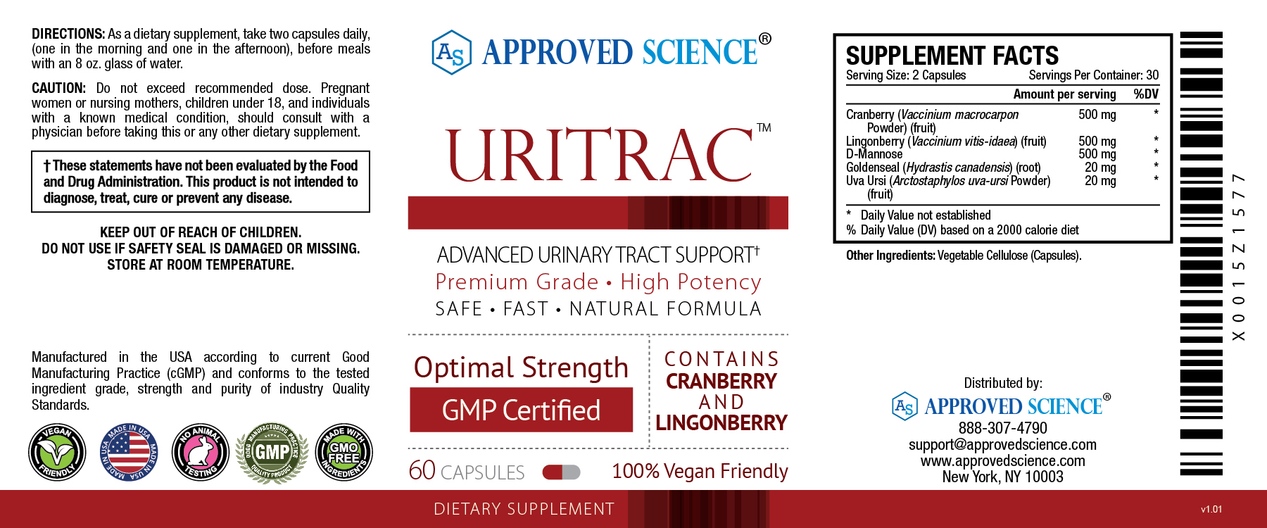 Uritrac™ Supplement Facts